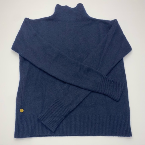 Scotch & Soda Women’s Navy Wool/Cashmere Mock Neck Sweater S LUXURIOUS - Picture 13 of 13